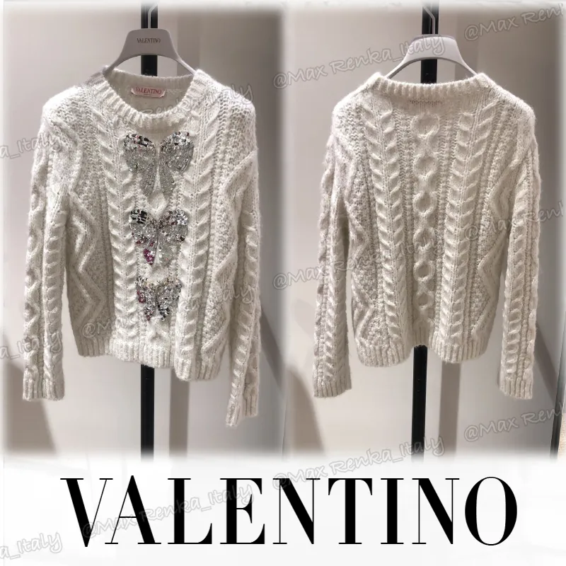 VALENTINO  |Casual Style Long Sleeves Elegant Style Outlet