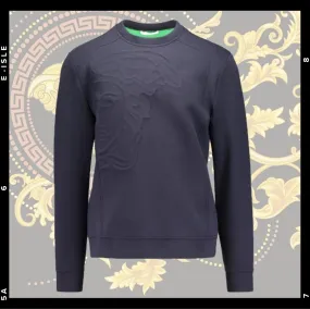 VERSACE  |Crew Neck Long Sleeves Logo Luxury Sweatshirts