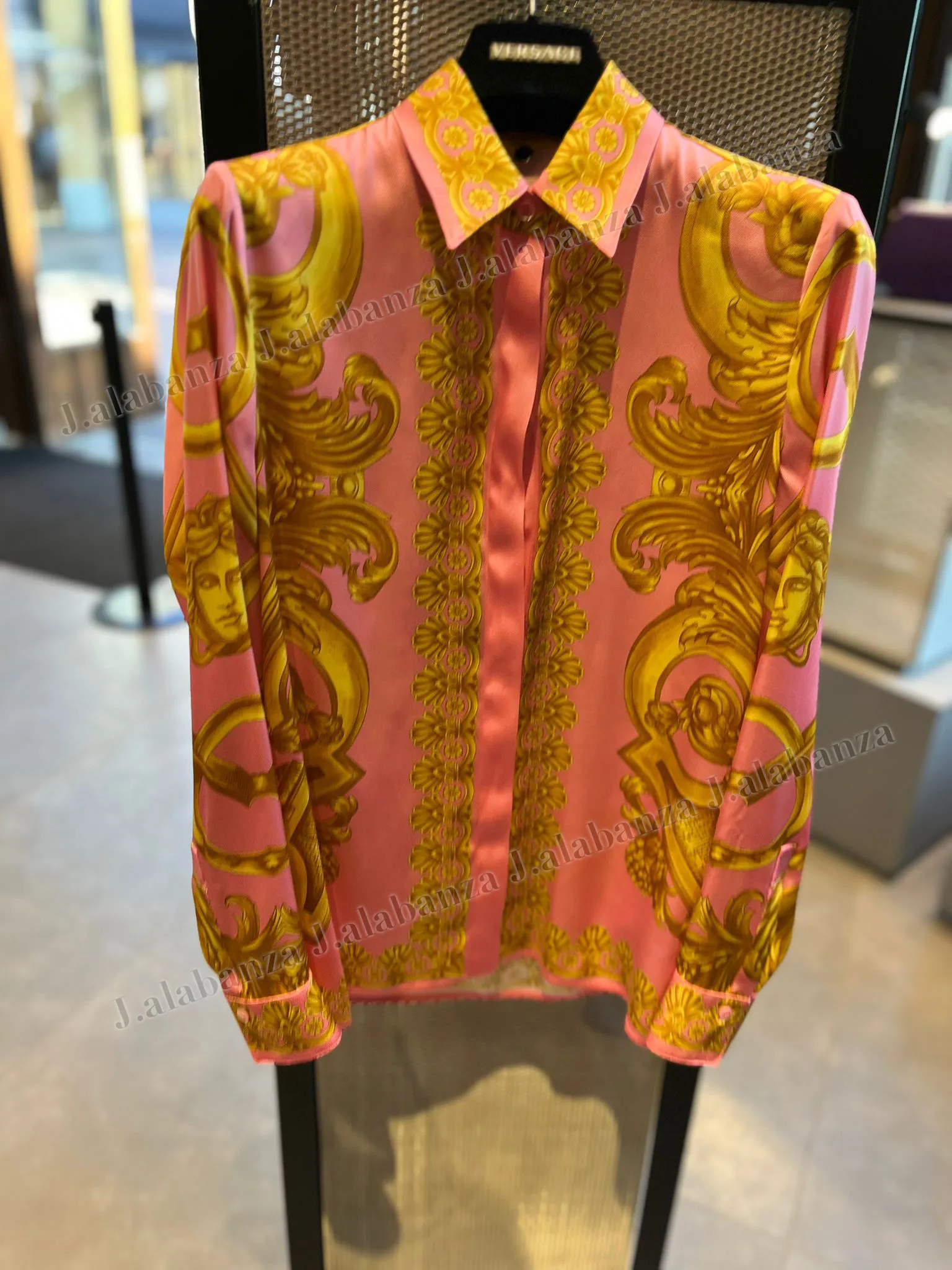 VERSACE  |Long Sleeves Elegant Style Outlet Shirts & Blouses