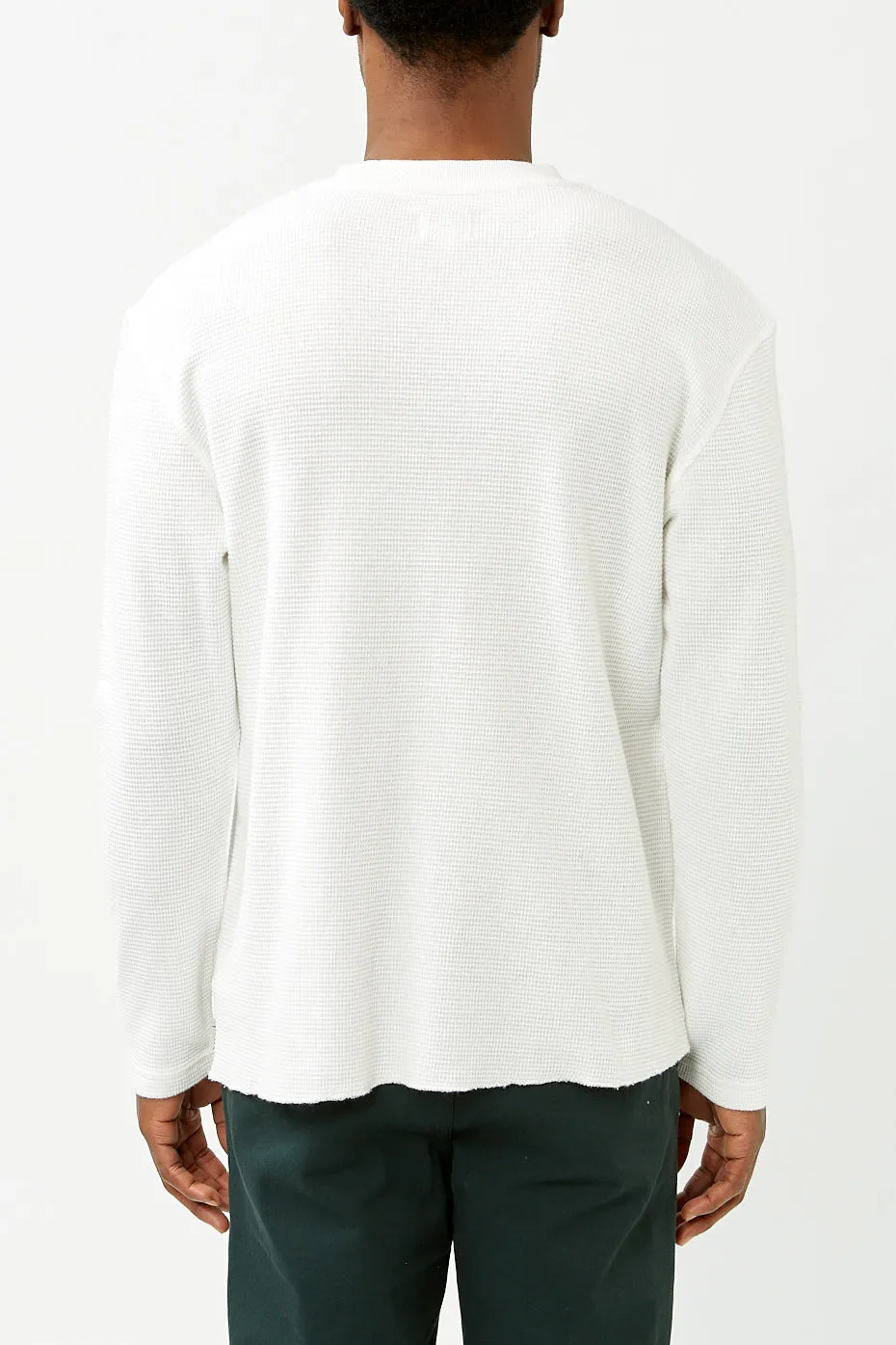 Vintage White Classic Waffle Knit