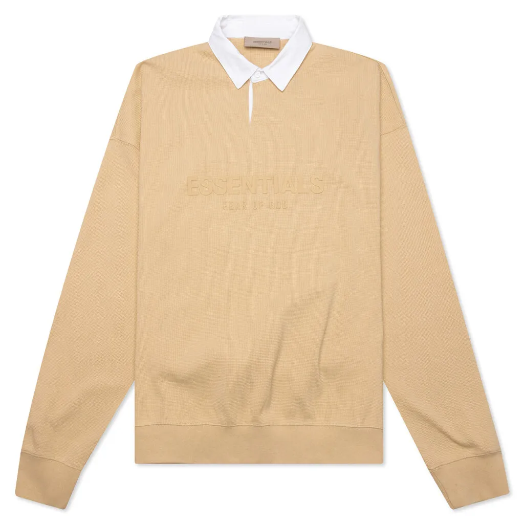 Waffle Henley Rugby - Sand