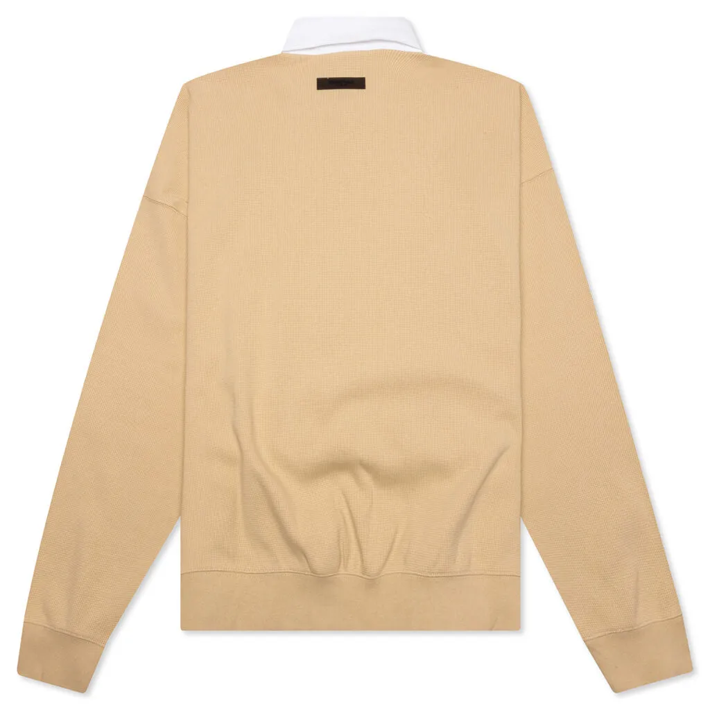 Waffle Henley Rugby - Sand