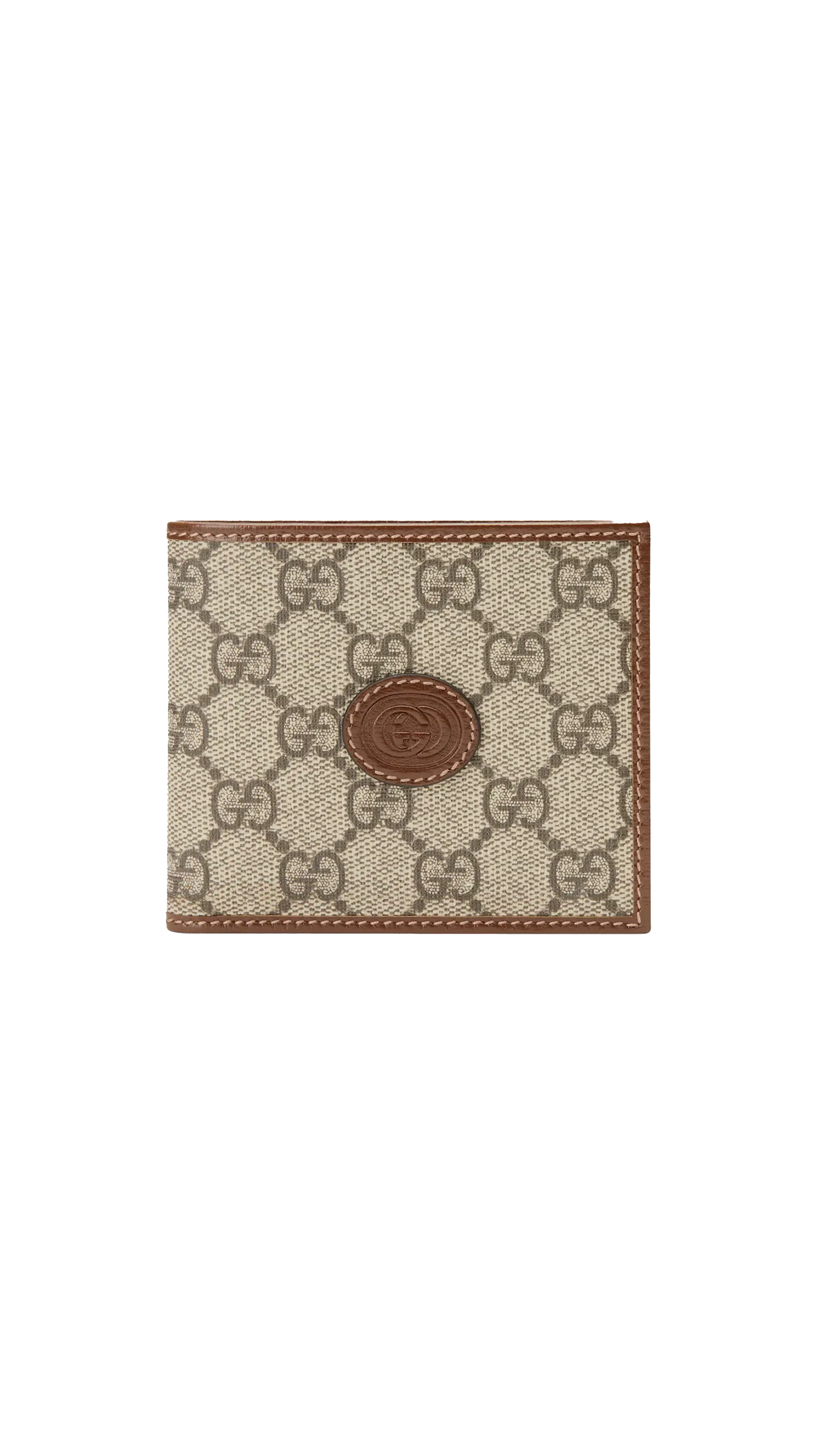 Wallet with Interlocking G - Brown