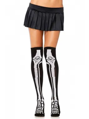 Women's Skeleton Over The Knee Socks