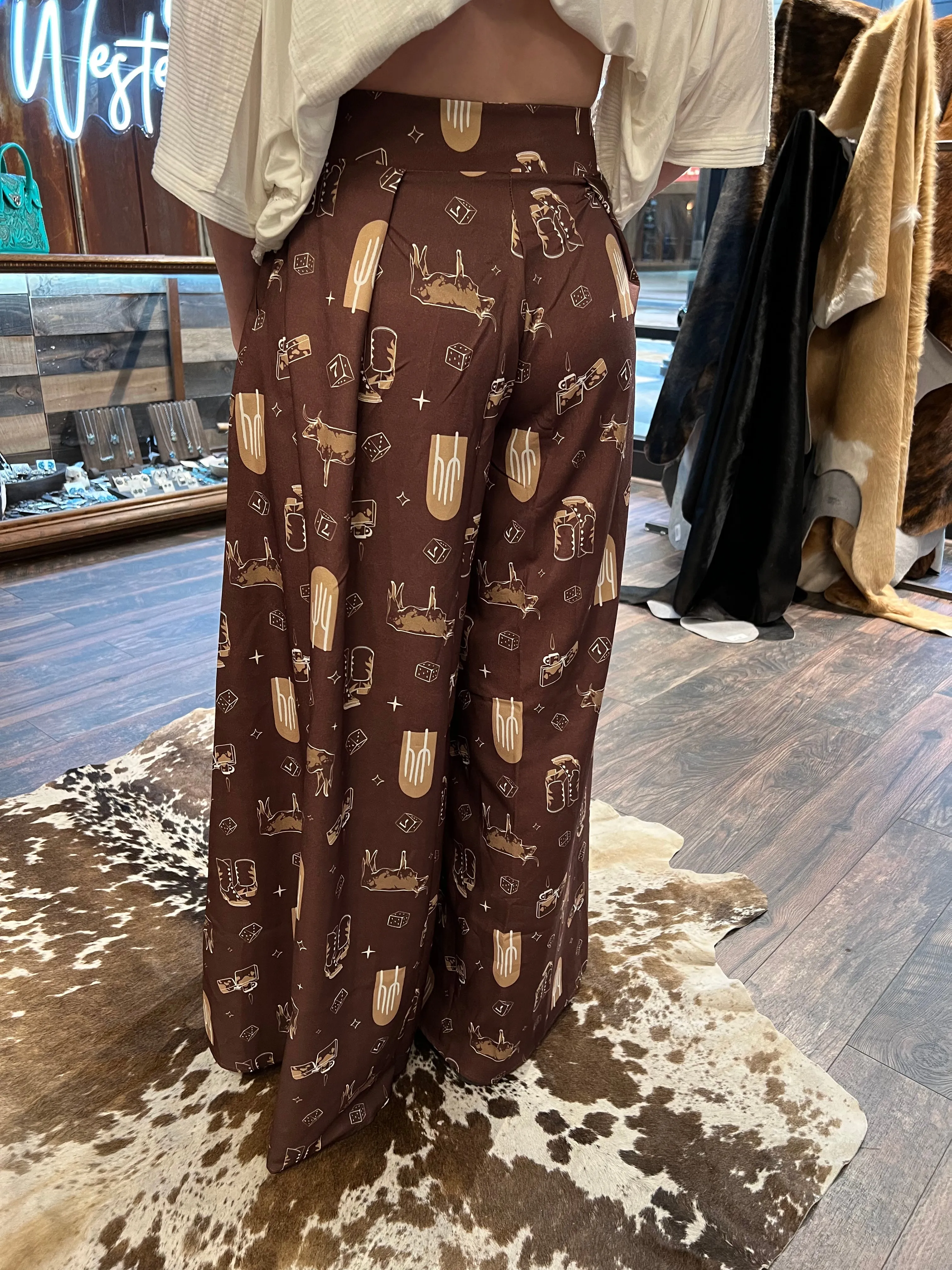 Yeehaw Farm Palazzo Pants