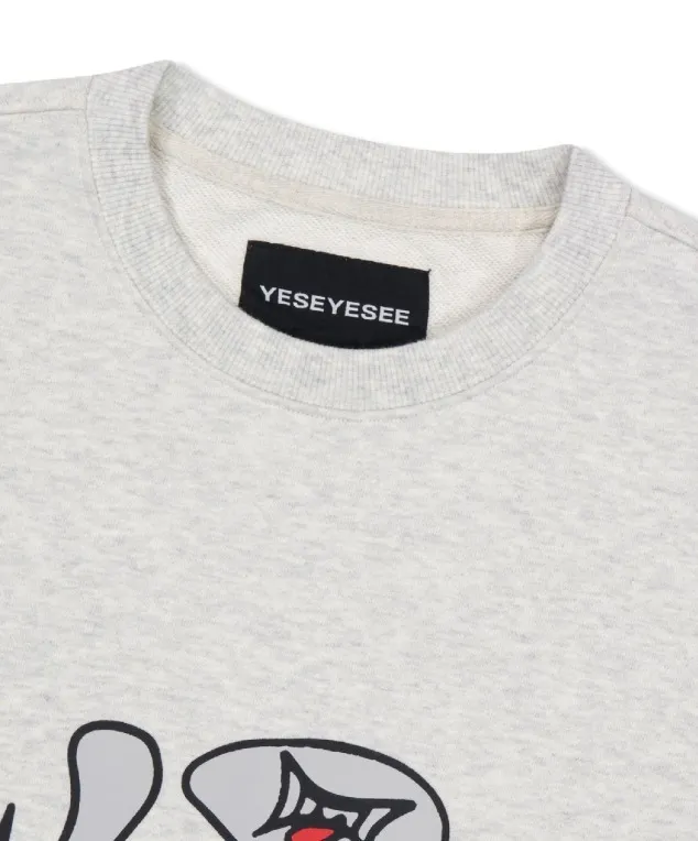 YESEYESEE  |U-Neck Long Sleeves Cotton Sweatshirts