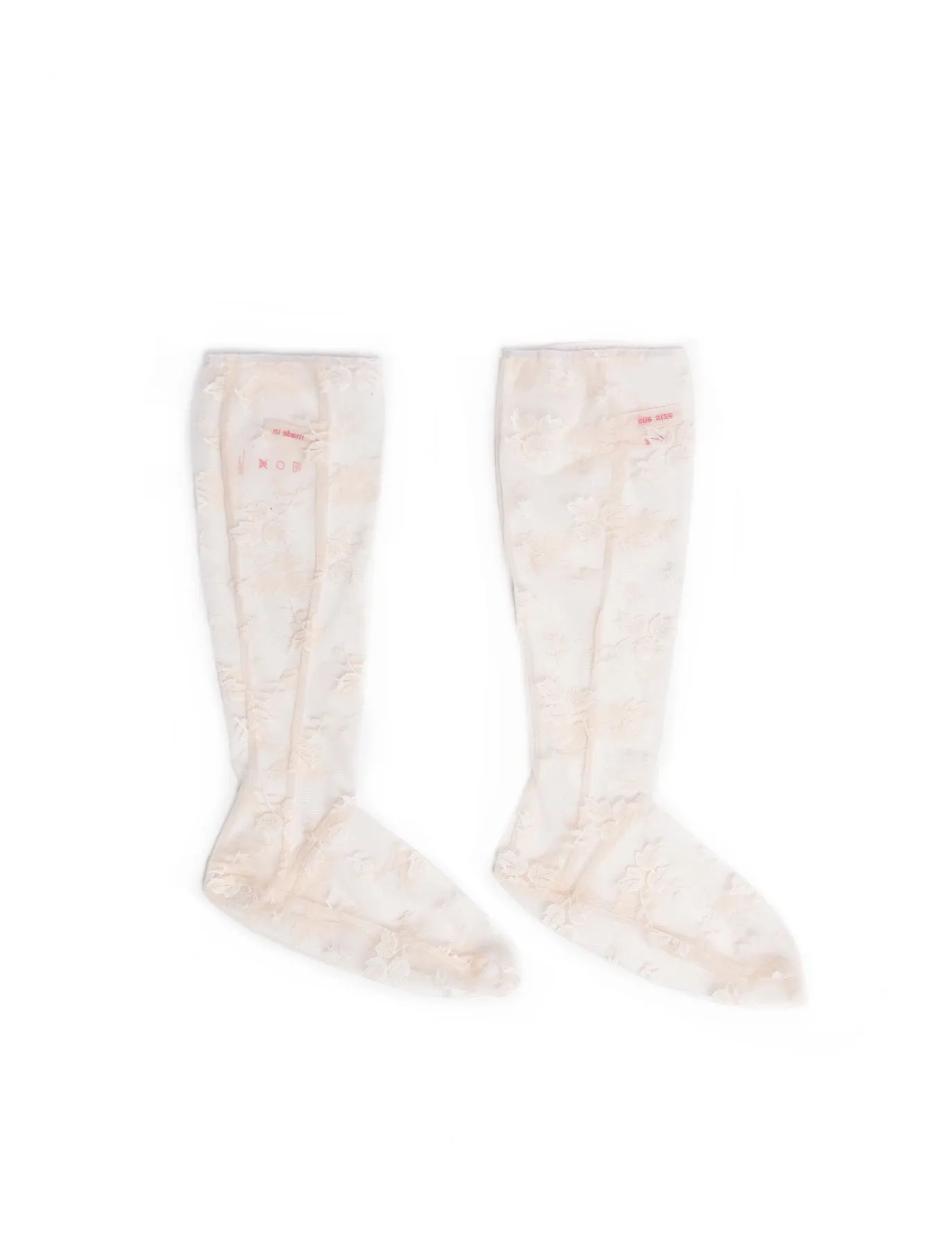 Yuhan Wang White Lace Socks